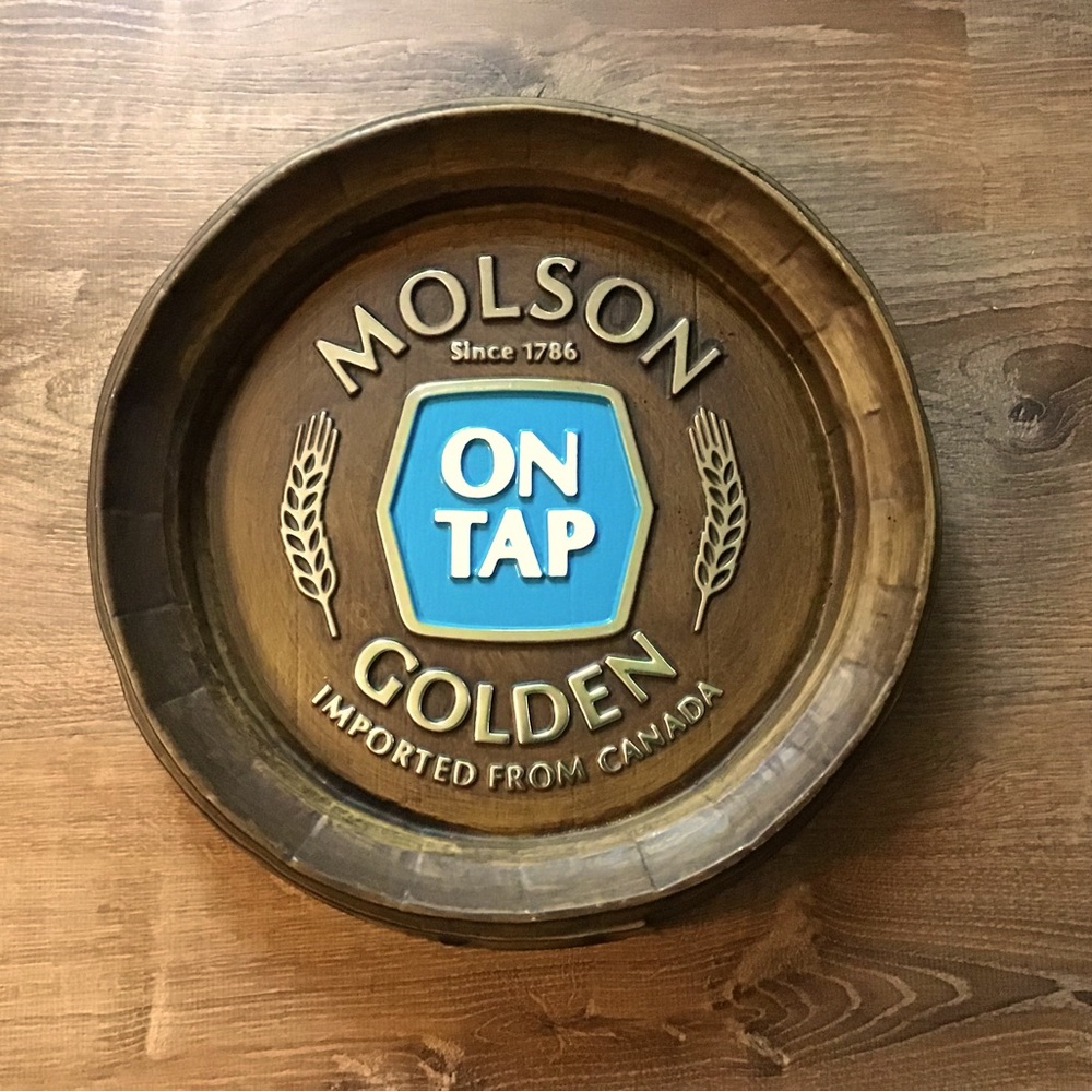 Molson Golden beer sign